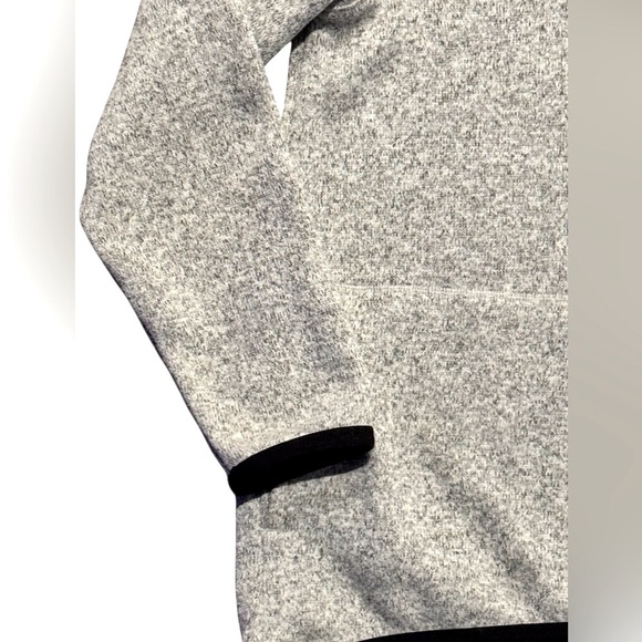 Nike Men's Heather Gray Hoodie Sweater Size Large Zip Chest Pocket - Picture 7 of 12